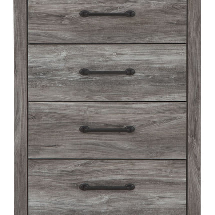 Bronyan - Four Drawer Chest - Dark Gray