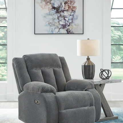 Observation - Power Rocker Recliner - Steel
