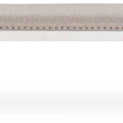 Robbinsdale - Large Upholstered Dining Room Bench - Antique White