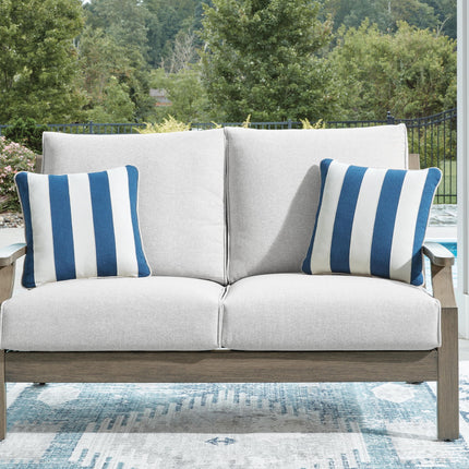 Rainier Ranch - Loveseat With Cushion - Brown / Beige