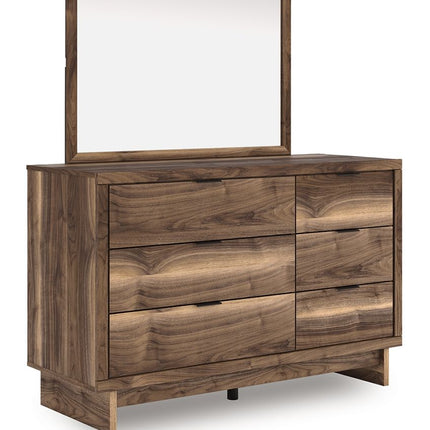 Chirason - 3 Pc. - Full Panel Storage Bed, Dresser And Mirror - Brown