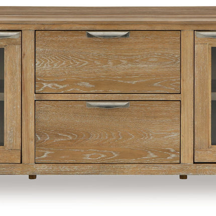 Rencott - Extra Large TV Stand - Light Brown