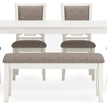 Erinberg - Dining Room Table Set (Set of 6) - Antique White