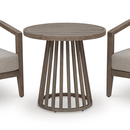 Joy Lagoon - Outdoor Chairs With Cushions/Table (Set of 3) - Beige