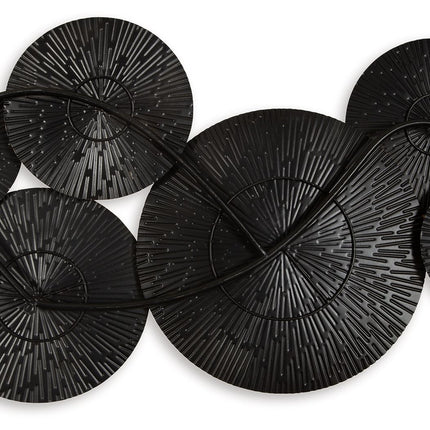 Rhetlen - Wall Decor - Black / Gold Finish