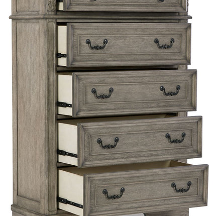 Lodenbay - Five Drawer Chest - Antique Gray