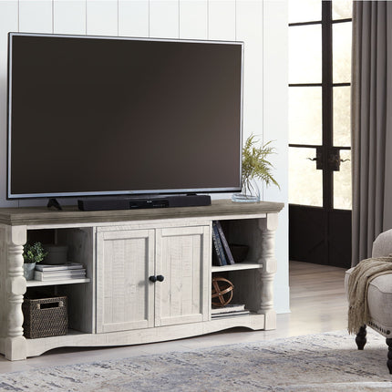 Havalance - Extra Large TV Stand - 2 Doors - Brown / Beige