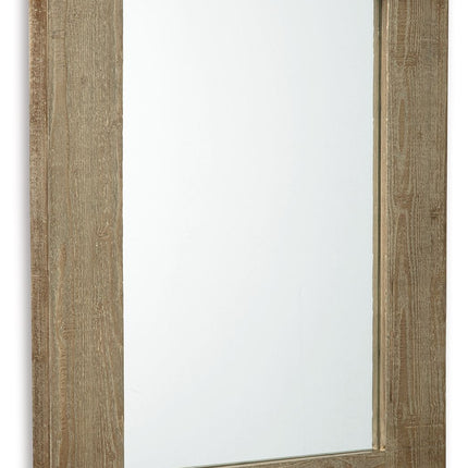 Waltleigh - Accent Mirror - Distressed Brown