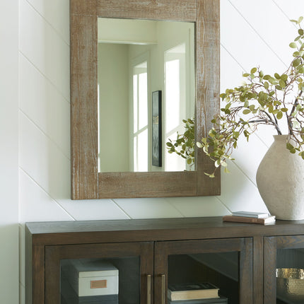 Waltleigh - Accent Mirror - Distressed Brown