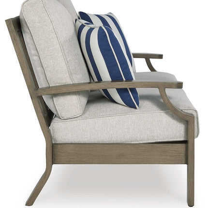 Rainier Ranch - Loveseat With Cushion - Brown / Beige