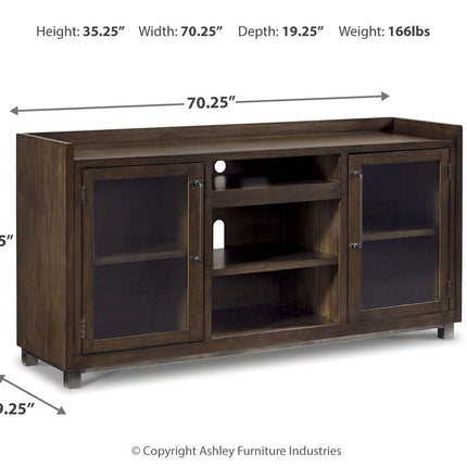 Starmore - XL TV Stand w/Fireplace Option - Brown