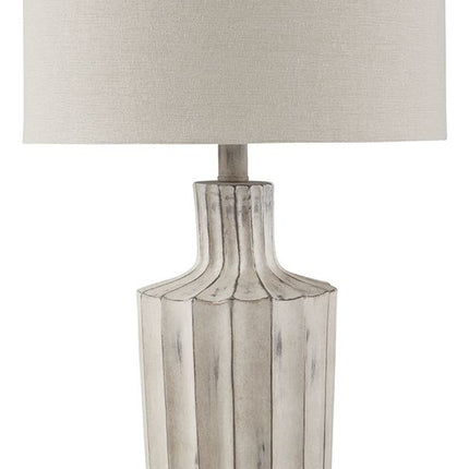 Imre - Poly Table Lamp - Distressed Brown