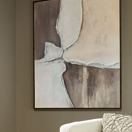 Junward - Wall Art - Brown / Tan / White