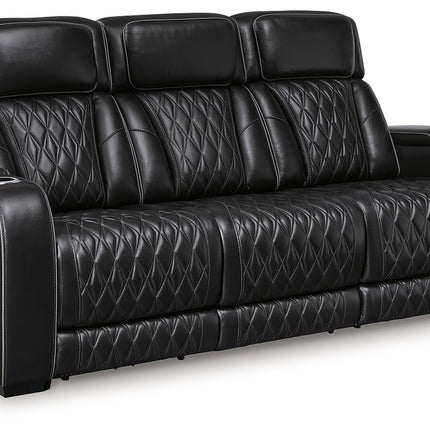 Boyington - 2 Pc. - Power Reclining Sofa And Loveseat - Black