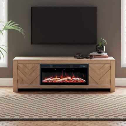 Cayboni - LG TV Stand With Fireplace Option
