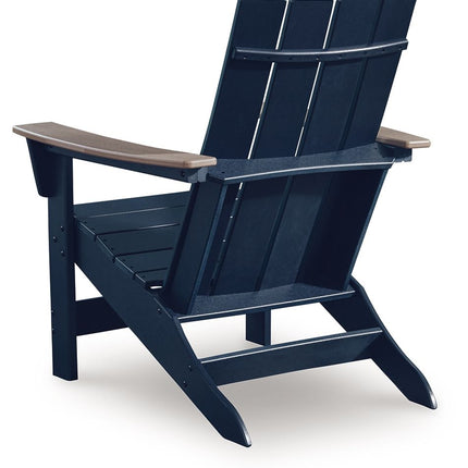 East Beach - Adirondack Chair - Black / Beige
