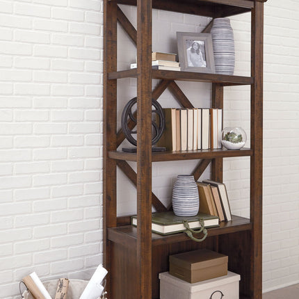 Baldridge - Large Bookcase - Rustic Brown