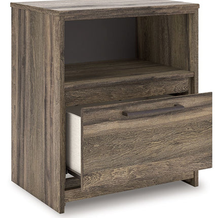 Elbrim - One Drawer Night Stand - Brown