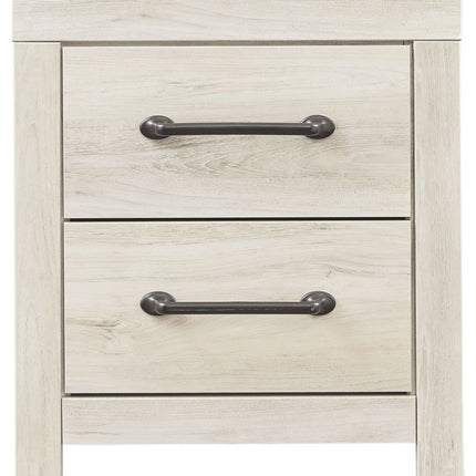 Cambeck - Two Drawer Night Stand - Whitewash