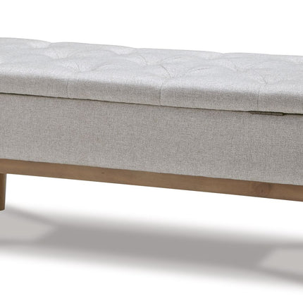 Briarson - Storage Bench - Beige / Brown