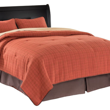 Huey Vineyard - Queen Sleigh Headboard - Black