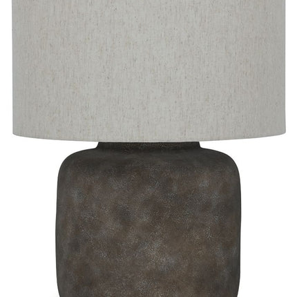 Zandophen - Metal Table Lamp - Antique Gray