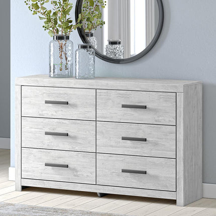 Cayboni - Six Drawer Dresser - Whitewash