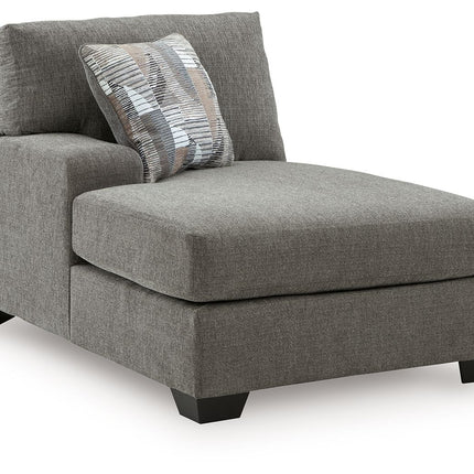 Clarington - 2 Pc. - 3-Piece Sectional And Oversized Ottoman - Greystone