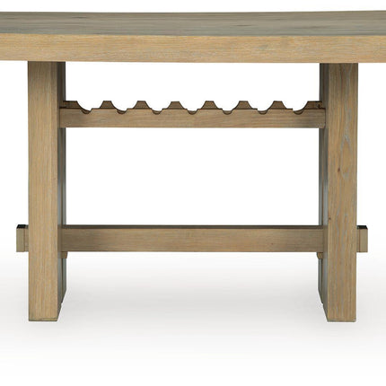 Lasinger - Rectangular Dining Room Counter Table - Light Brown