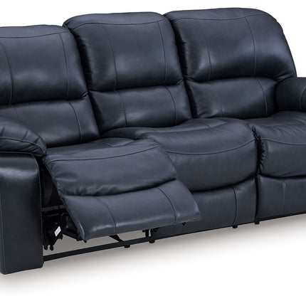 Leesworth - 3 Pc. - Power Reclining Sofa, Power Reclining Loveseat, Power Rocker Recliner - Ocean