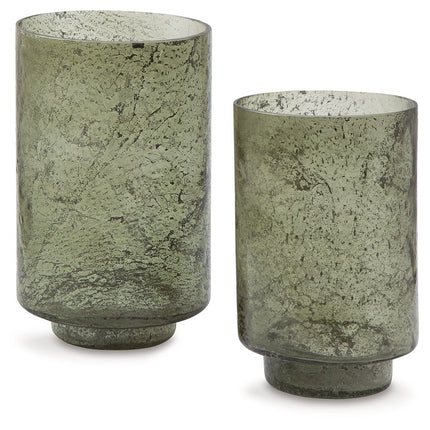 Clarkton - Candle Holder Set (Set of 2) - Green