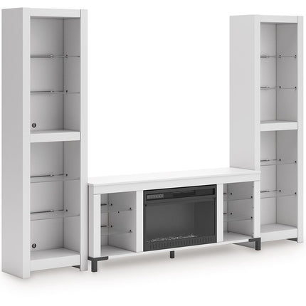 Brollevi - 3-Piece Entertainment Center - White