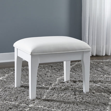 Chalanna - Vanity Stool - White