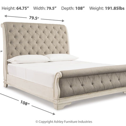 Realyn - Upholstered Sleigh Bed