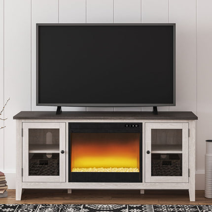 Dorrinson - TV Stand With Fireplace Insert
