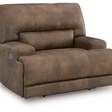 Beckley Place - Power Recliner With Adjustable Headrest - Earth