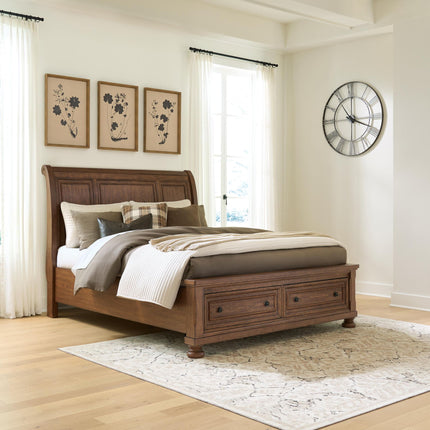 Zackaryn - Sleigh Storage Bed