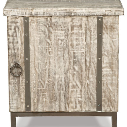 Laddford - Accent Cabinet - Shelf - Whitewash