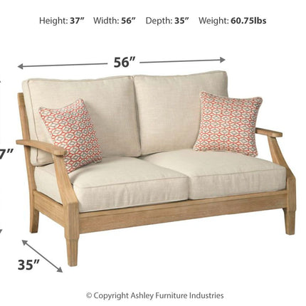 Clare View - Loveseat w/Cushion - Beige
