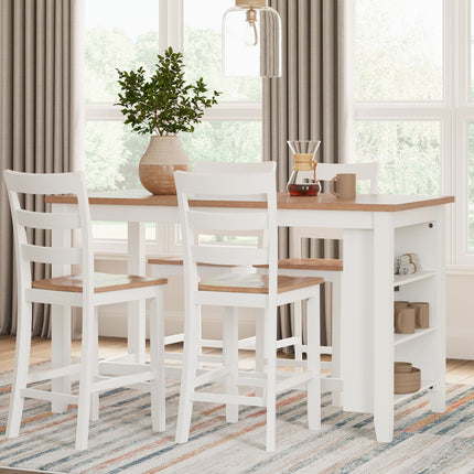 Gesthaven - Rectangular Dining Room Counter Set