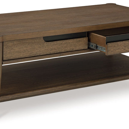 Roanhowe - Rectangular Cocktail Table - Brown