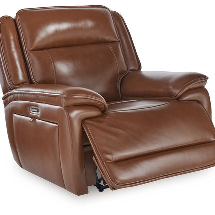 Healy Pier - Power Recliner / Adj Headrest - Chocolate