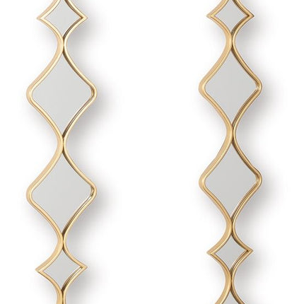 Harriswood - Accent Mirror Set (Set of 2) - Gold Finish