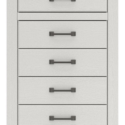 Savonport - Five Drawer Chest - White / Brown
