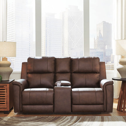 Bleckley - Power Reclining Loveseat With Console / Adjustable Headrest