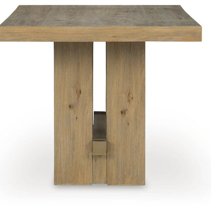 Lasinger - Rectangular Dining Room Counter Table - Light Brown