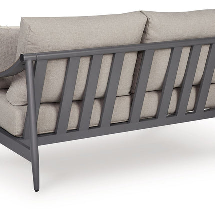 Ocean Beach - Loveseat With Cushion - Gray