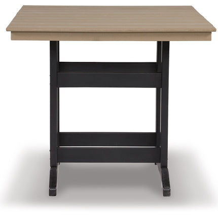 Fairen Trail - Square Counter TBL w/Umb OPT - Black / Driftwood