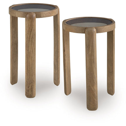 Jossor - Accent Table Set (Set of 2) - Light Brown