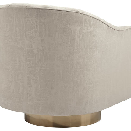 Penzlin - Swivel Accent Chair - Pearl